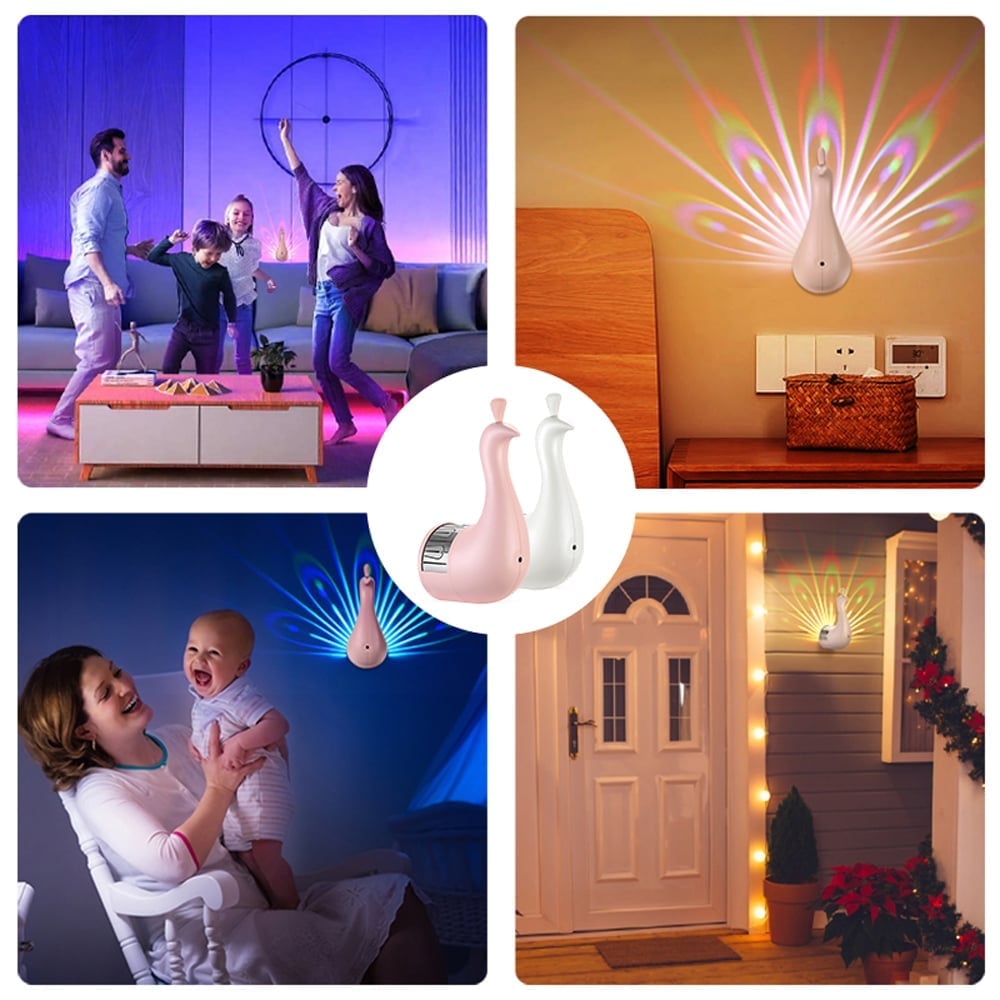 🎁TikTok Last Day Promotion -70% OFF🔥Peacock Projection Light🏆#1 New Year Best-Seller 🎉