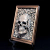 ☠ 3D Three Wise Skulls Picture Frame Decor