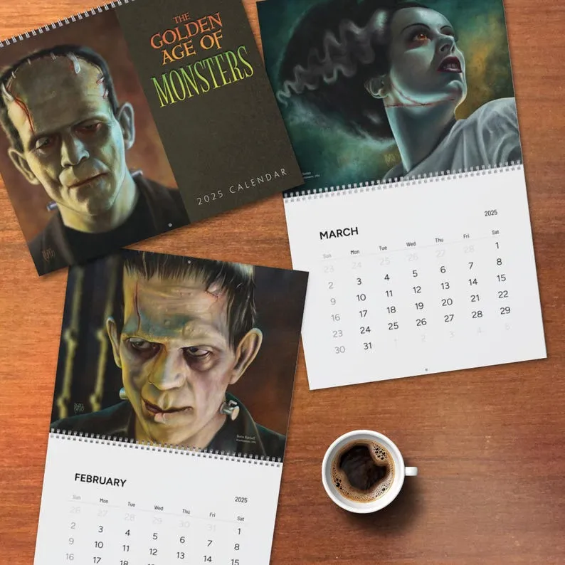 Monsters of the Golden Age Calendar 2025