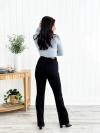 ❤️LETZTER TAG 50 % RABATT🔥Bootcut-Jeans mit mittelhohem Bund und Knopfleiste