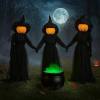 🎃2025 Halloween Sale 🧙‍♀️Lighted Halloween Witch Stakes 🔥Free Shipping