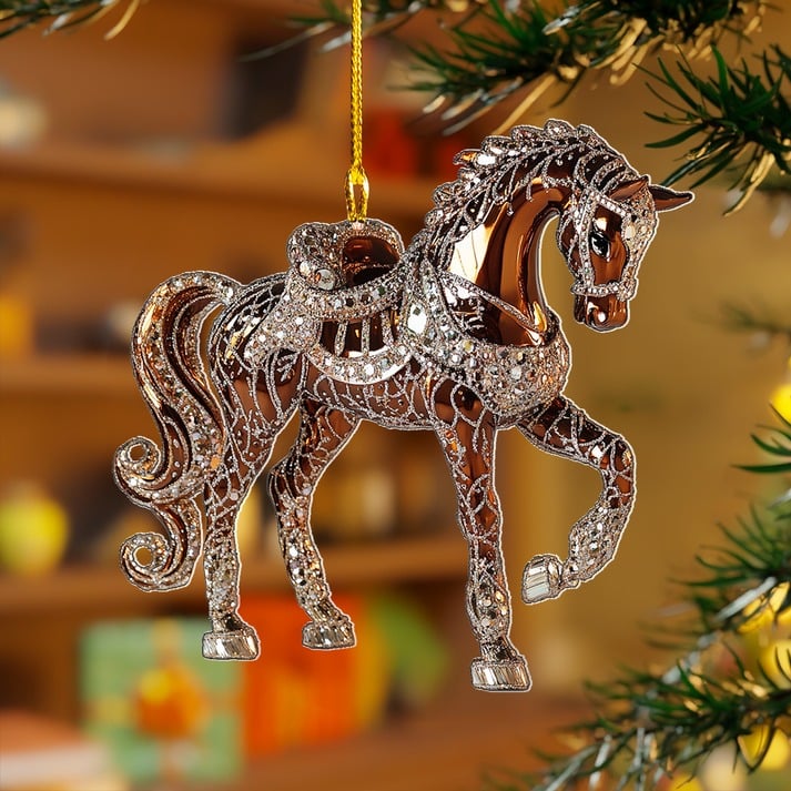 🔥Last Day Promotion 70% OFF🔥Handmade Horse Christmas Ornament