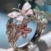 🔥LAST Sale 49% OFF - 🌸Butterfly Flower Ring🌸