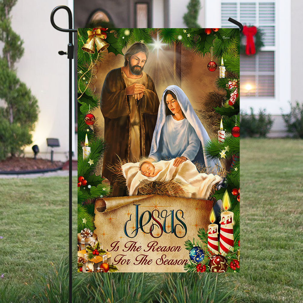 (🌲Early Christmas Sale- SAVE 60% OFF)Jesus Is The Reason For The Season Christmas Flag-Buy 2 Free Shipping