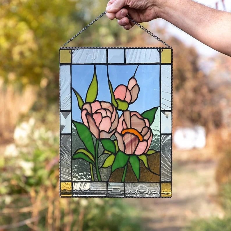 🔥Last Day Promotion 49% OFF🔥Stained Glass Birds on Window Panel🕊️✨