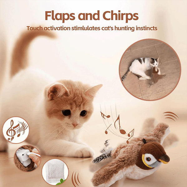 (🌲Early Christmas Sale- 49% OFF) 🐾 Interactive Chirping Bird Cat Toy - 🔥 BUY 2 SAVE 20%