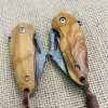 Soybean Damascus Steel Mini Pocket Knife