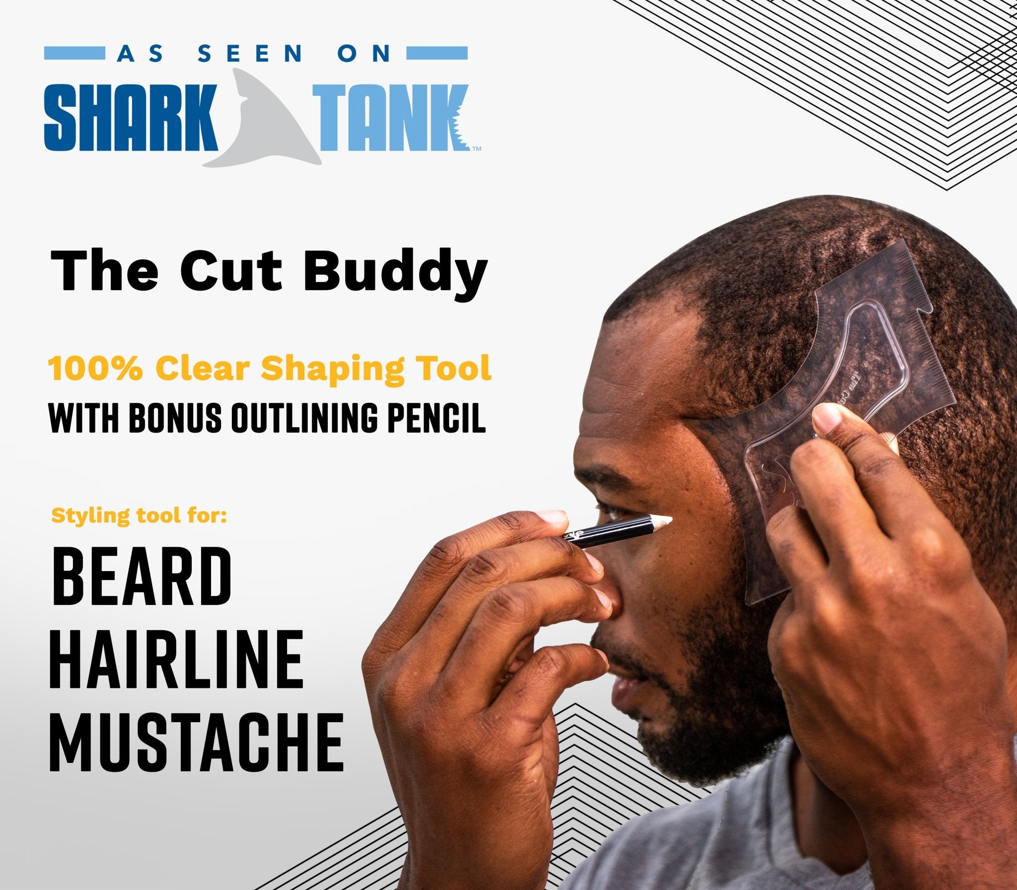 🔥Last Day Promotion 70% OFF🔥Hair Edge Up Trimmer Guide and Beard Shaping Stencil Tool