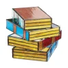 📚Handmade Stained Stacked Books Lamp