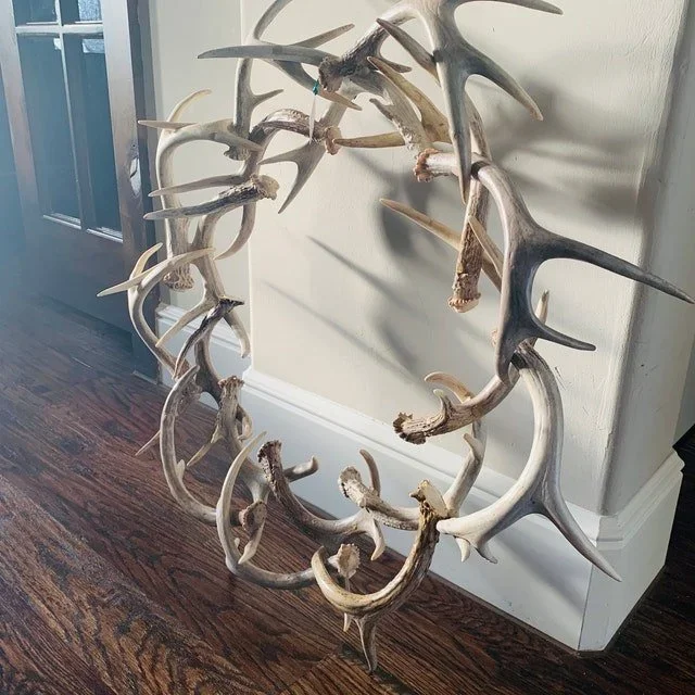 (🎃Early Halloween Sale - 49% OFF) Rustic Farmhouse Antler Wreath, BUY 2 FREE SHIPPING