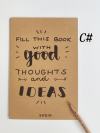 Kraft Paper Cover Notebook 1pack