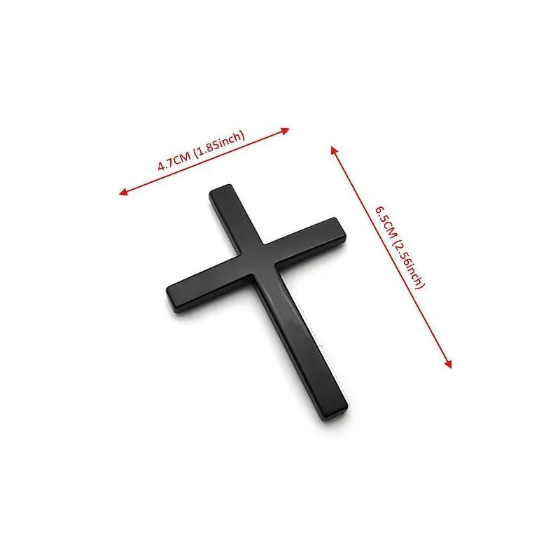 💥LAST DAY SALE 49% OFF💥✝ Christian Cross Sticker – Chrome Finish