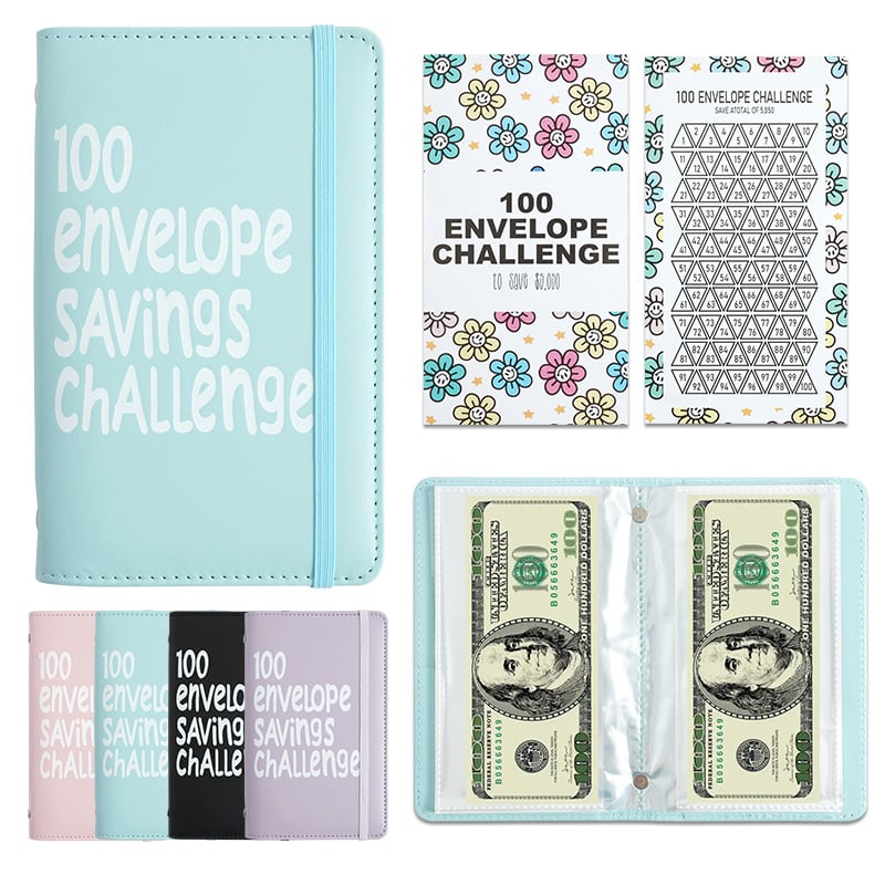 Last Day Promotion 70% OFF - 🔥100 Days Money Saving Challenge Coin Envelope BudgetStorage Book💵