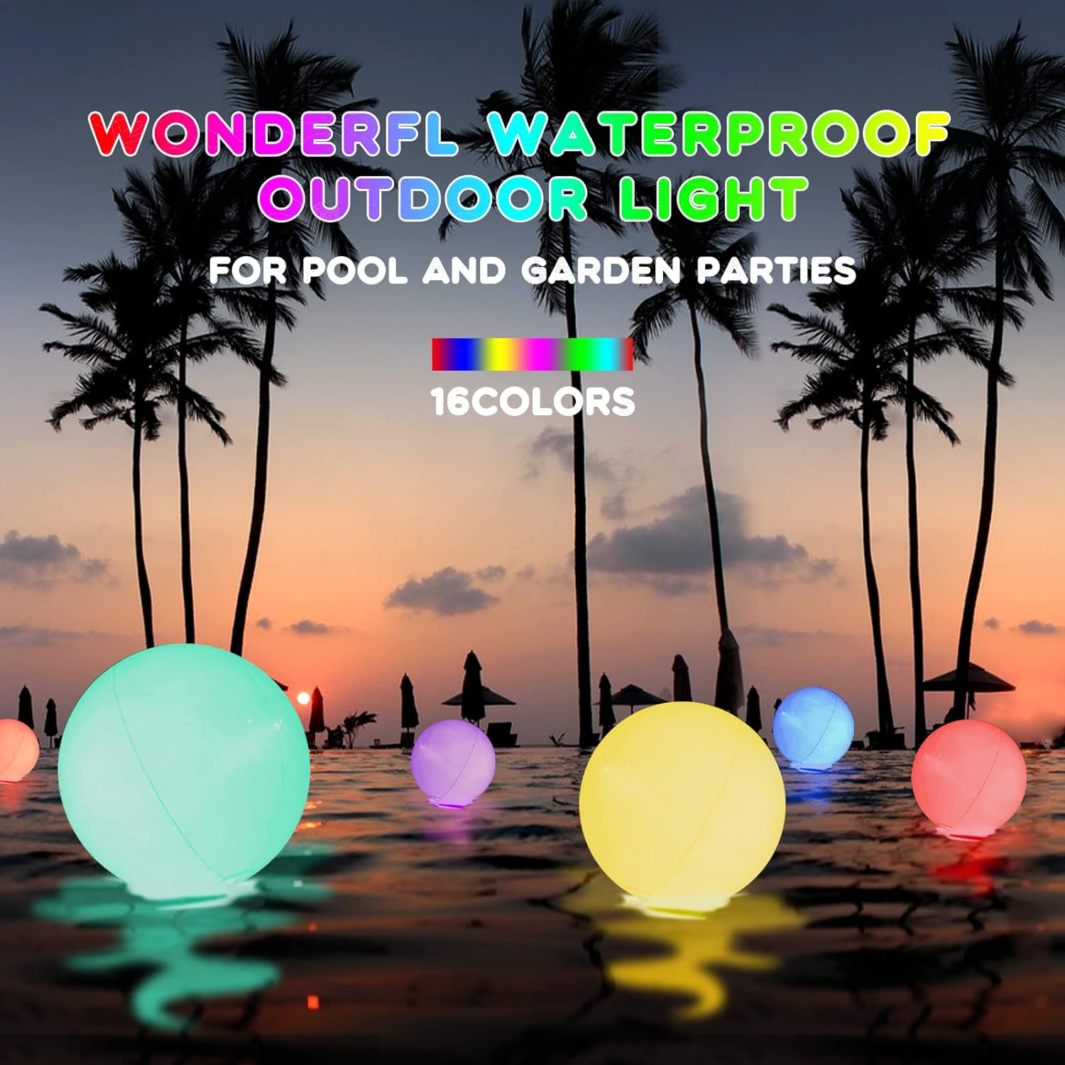 🔥Last Day Promotion 48% OFF-🎁-LED Light 16 Colors Luminous Beach Ball