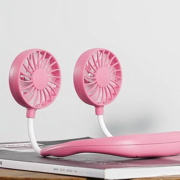 (🔥Hot Summer Sale - 50% OFF)Rechargeable Neckband Fan【BUY 2 FREE SHIPPING】