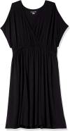 Amazon Essentials Women's Surplice Dress (Available in Plus Size)