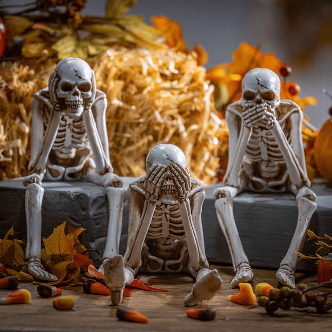 🎁TikTok Last Day Sale - 70% OFF🔥See Speak Hear No Evil Skeleton Figurines