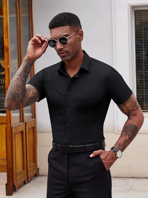 🎁Last day 45% off🎁Soft Stretch Formal Casual Men's Shirt