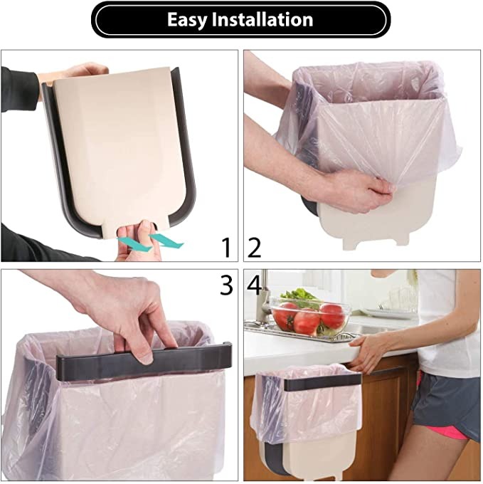 Foldable Kitchen Cabinet Hanging Trash Can（BUY 3 GET 2 FREE NOW!👍👍）