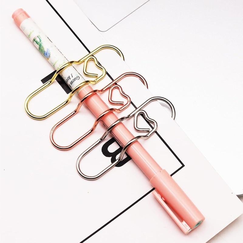 🎁TikTok Last Day Sale - 70% OFF🔥Heart Shaped Metal Pen Clip