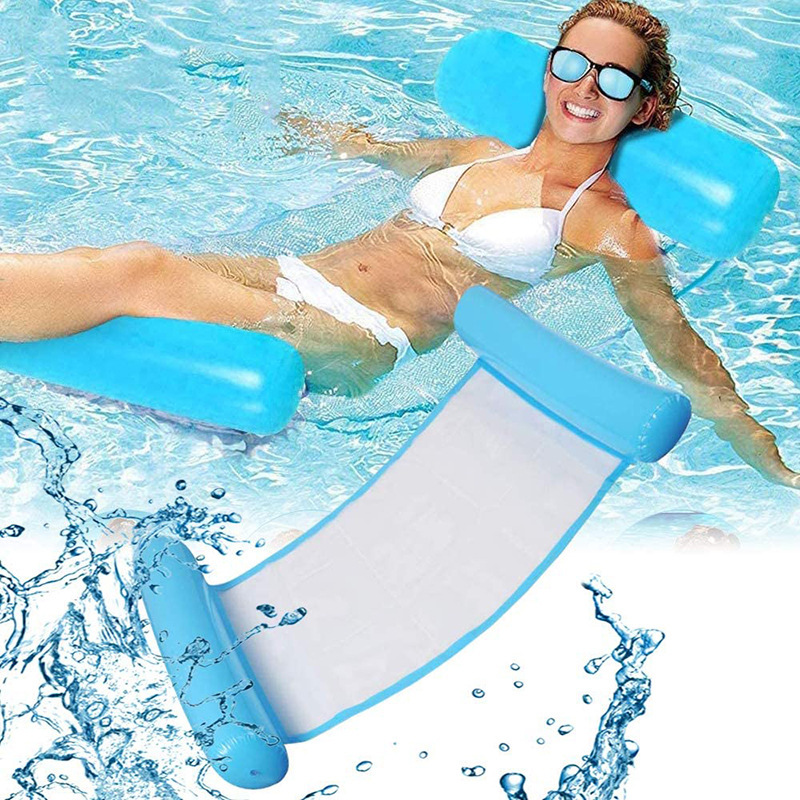 Premium Swimming Pool Float Hammock Water Inflatable Float Lounger Chair (with air Pump)