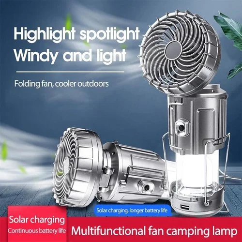 🔥(Last Day Promotion - 50% OFF)Portable LED Camping Lantern With Fan-BUY 2 FREE SHIPPING