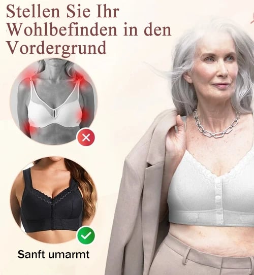 🌹2025 Neuer, Atmungsaktiver BH Mit Vorderverschluss Für Senioren😍