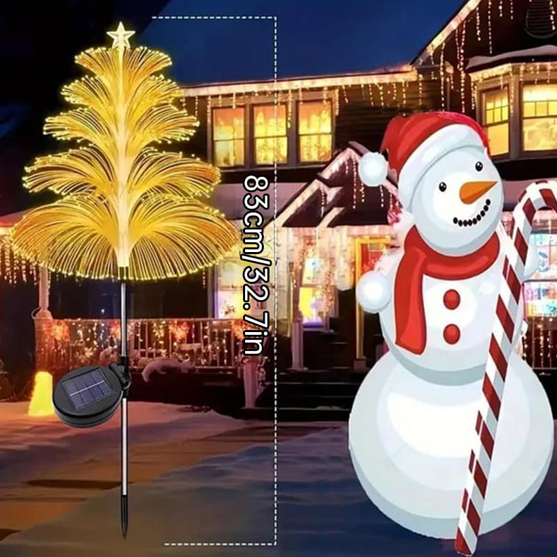 🎄TikTok Christmas Sale - 70% OFF🎄Seven Colors Gradient Solar Christmas Tree Lights