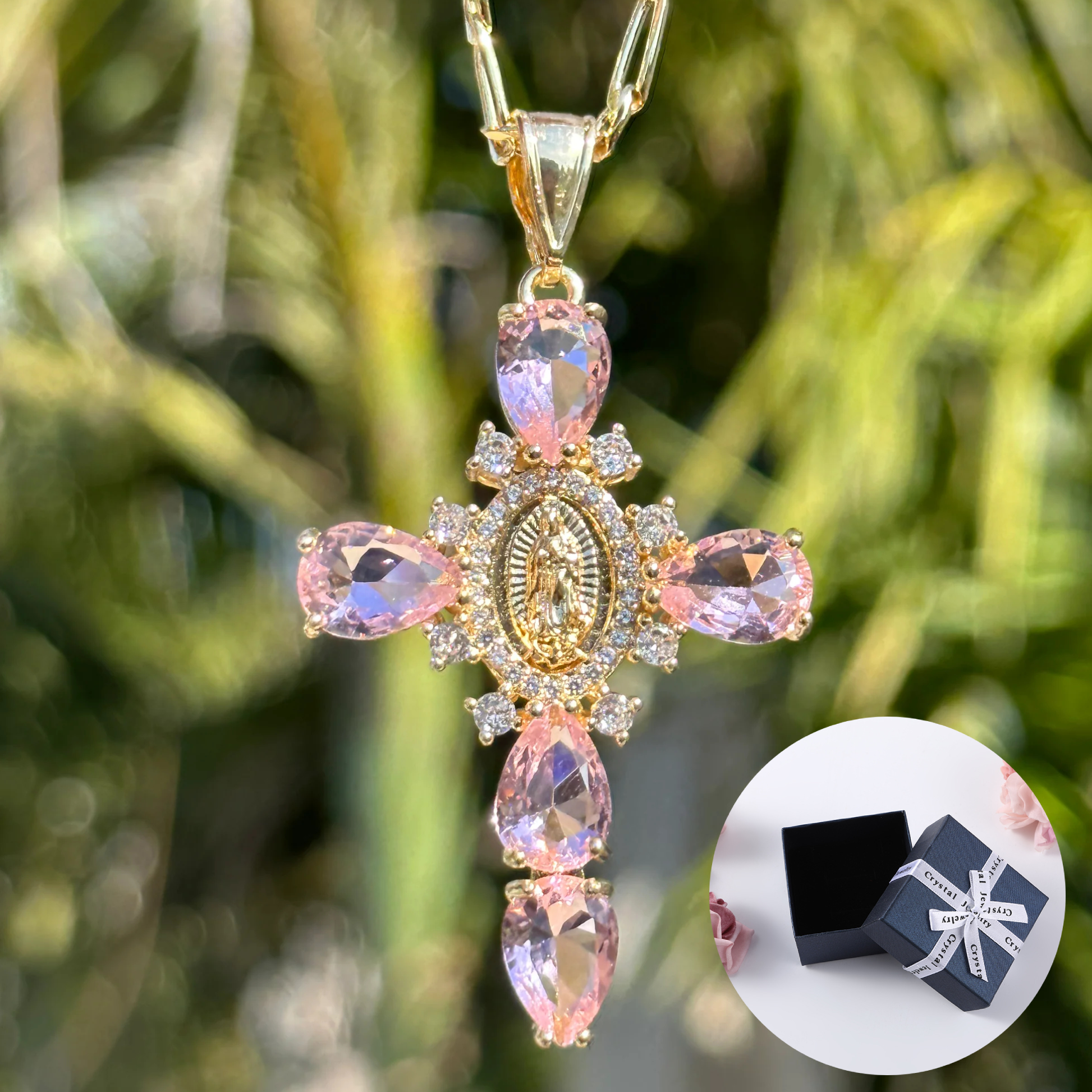 ❤️Christmas Gift-70% OFF🎁Virgin Mary Cross Necklace--Buy 2 Free VIP Shipping