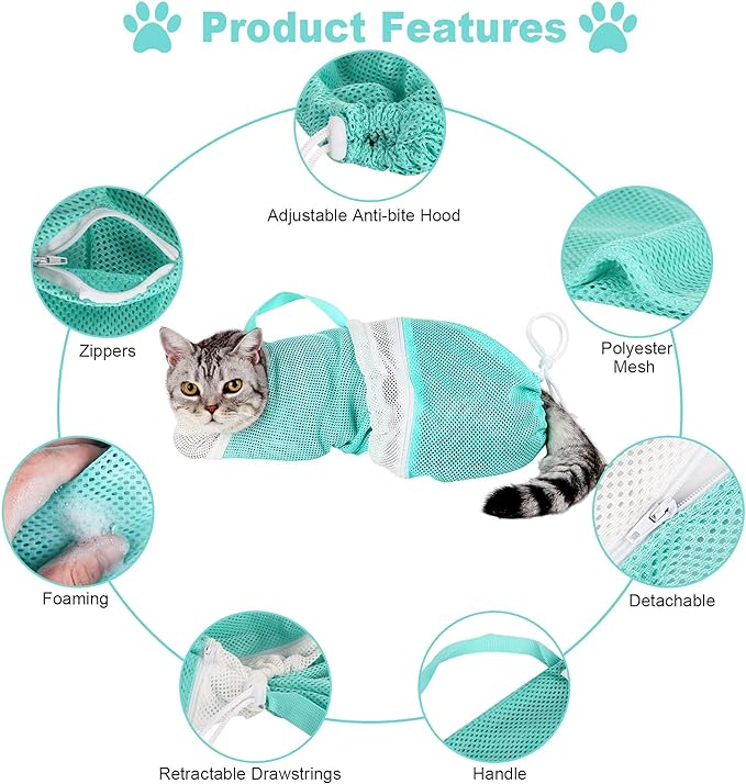 Last Day 50% OFF- 🐱PET GROOMING BATH BAG