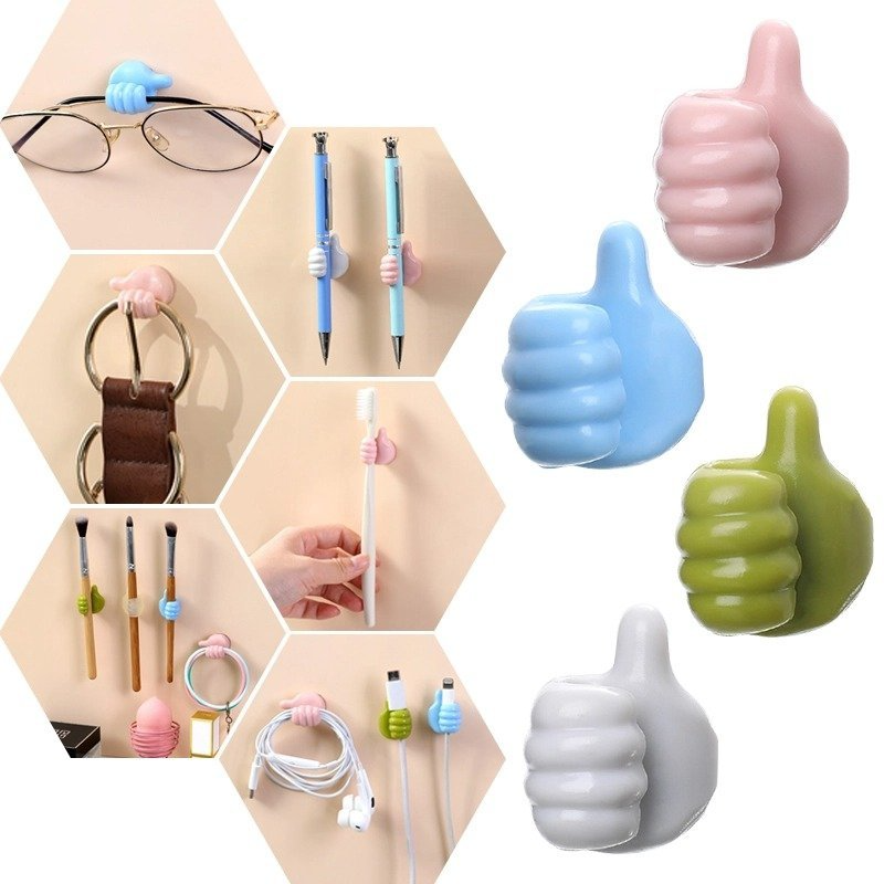 (🔥Last Day Promotion- SAVE 48% OFF)5 Pcs set Creative Thumbs Up Wall Hook--buy 5 get 5 free & free shipping（50pcs）