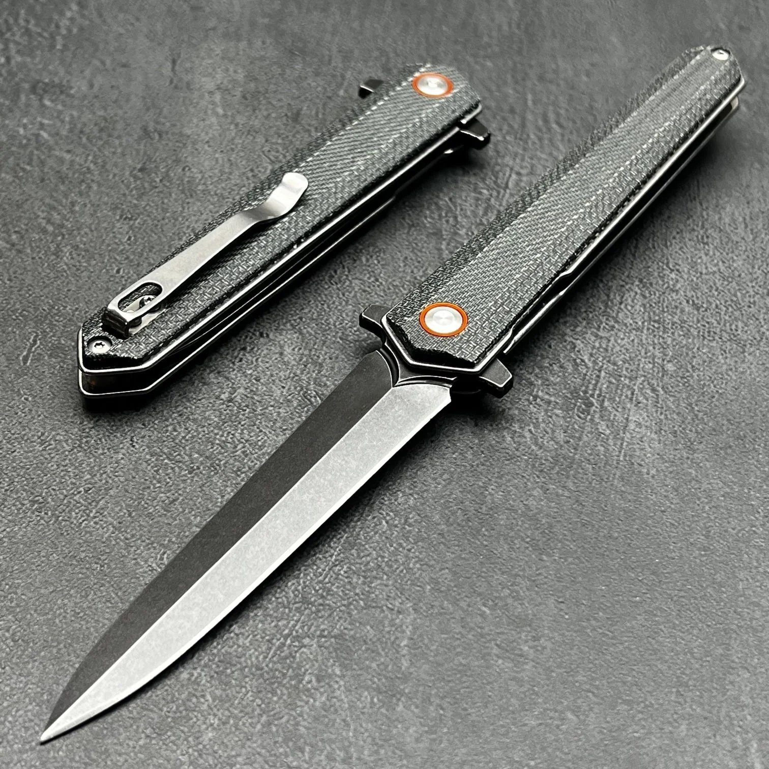 Dulotec K254-BL folding knife – Micarta handle and 8Cr stainless steel