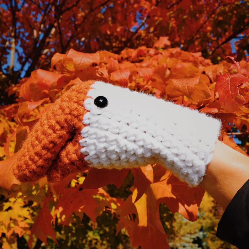 Crochet Goose Mittens