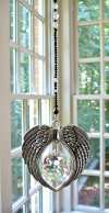 ANGEL WINGS  Crystal and Pewter Wings Suncatcher