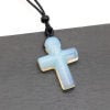 ✝️100% Handmade Natural Crystal Cross Necklace