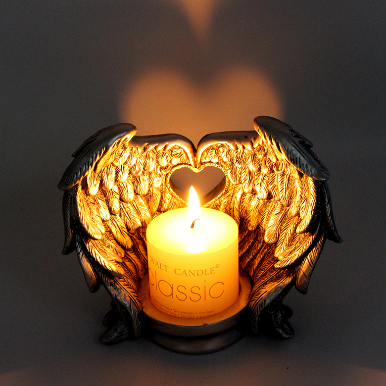 NEW YEAR SALE NOW-45% OFF 🔥 -- Angel Wings Memorial Candle Holder-Memorial Gift -- 🔥Buy 3 Get Extra 15% OFF