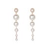 Trendy Elegant Created Big Pearl Long Earrings Pearls String Statement Dangle Earrings Wedding Party Gift