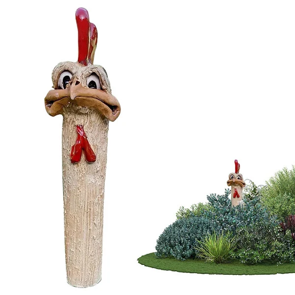 Funny Hidden Chickens Garden Decoration