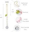 🔥 50% OFF - Last Chance! 🔥Cute lily of the valley creative crystal pendant diy glass flower pendant bag car pendant，Bedroom, office and balcony can be decorated