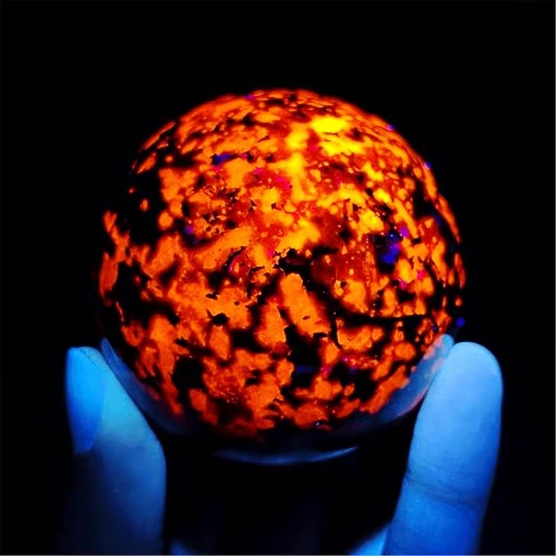 Tiktok Summer Sale🎉 Handmade Natural Yooperlite Fire Ball