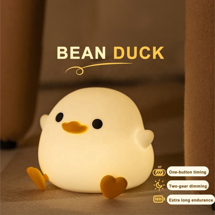 🔥Last Day Promotion 50% OFF -🎁- 🎀Adorable Duckling Silicone Night Light 💡