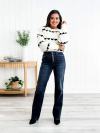 ❤️LETZTER TAG 50 % RABATT🔥Bootcut-Jeans mit mittelhohem Bund und Knopfleiste