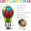 Handmade Stained Glass Light Bulbs