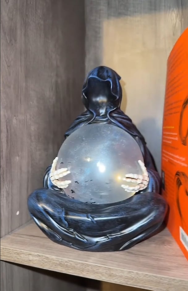 🔥Discount Only For Today!🧙‍♂️🔮 Death God Crystal Ball - Spellbound Style for Your Shelf
