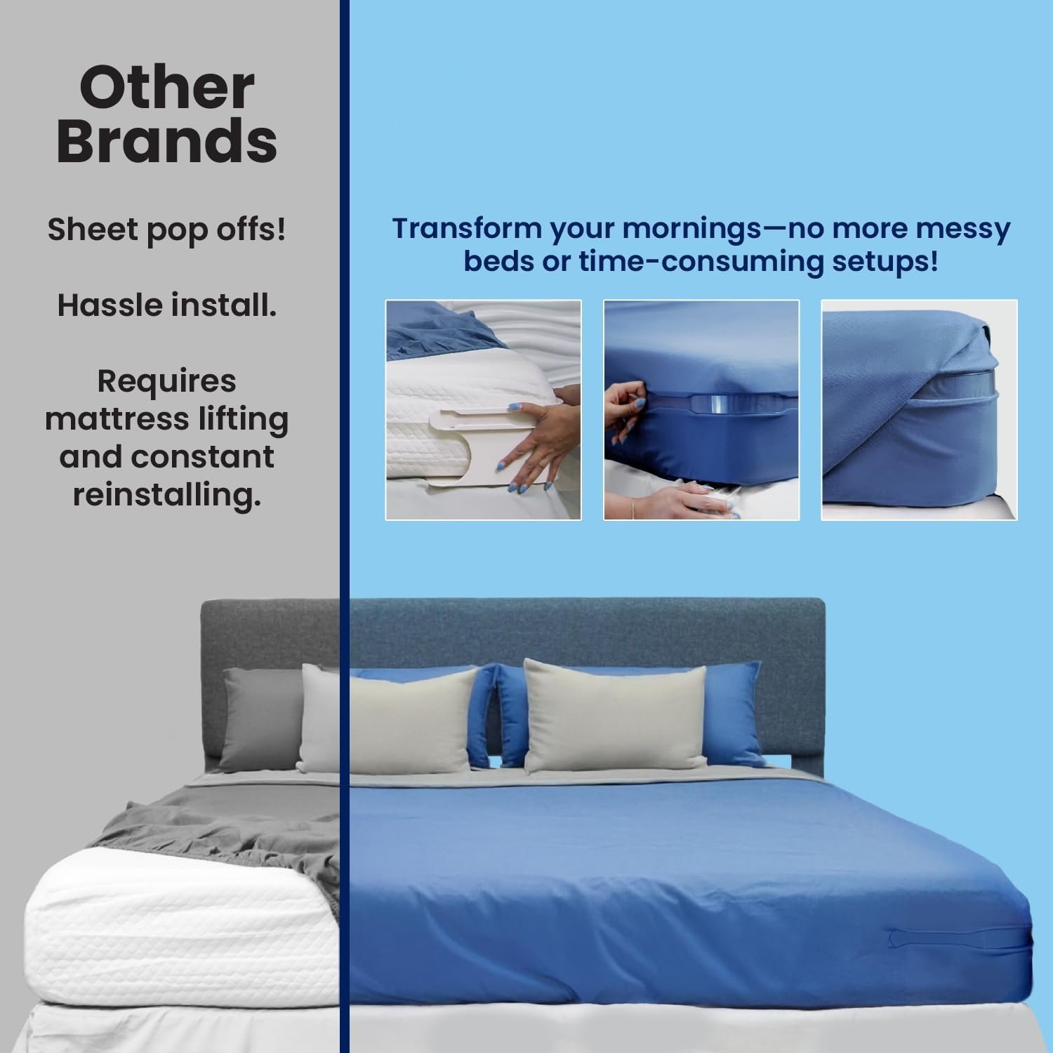 🎁TikTok Last Day Sale - 70% OFF🎉Sheet Holders - Secure Bed Sheets Firmly in Place