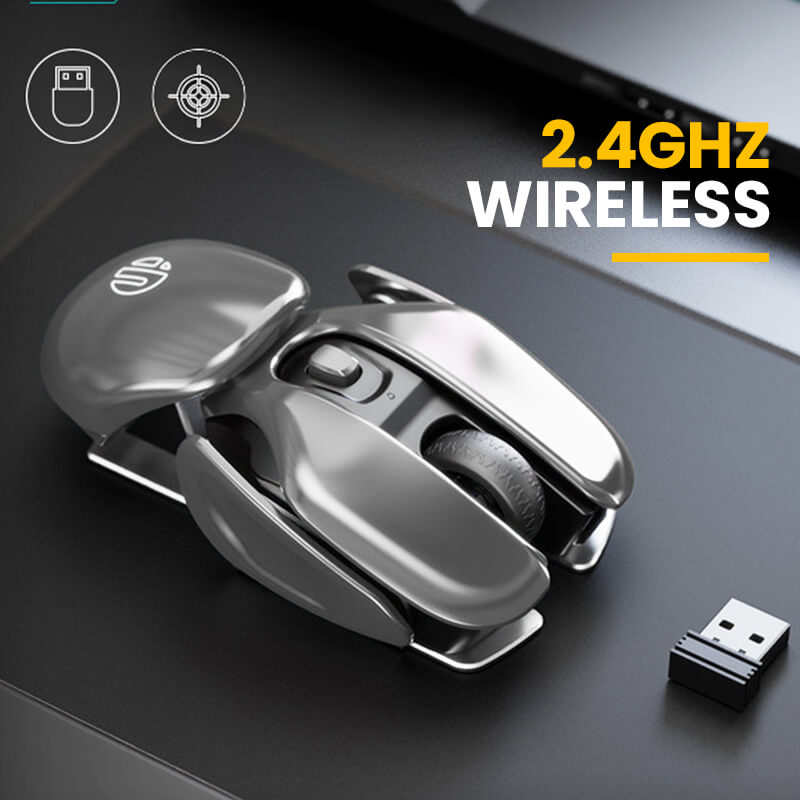 🔥Last Day Promotion 48% OFF🔥Wireless Ergonomics Metal Mouse-Buy 2 Get Extra 10% OFF