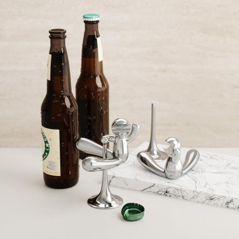 💖Hot 48% OFF🌹Interactive Cast Metal Bottle Opener with Balancing Stand – Fun Meets Function 🍻