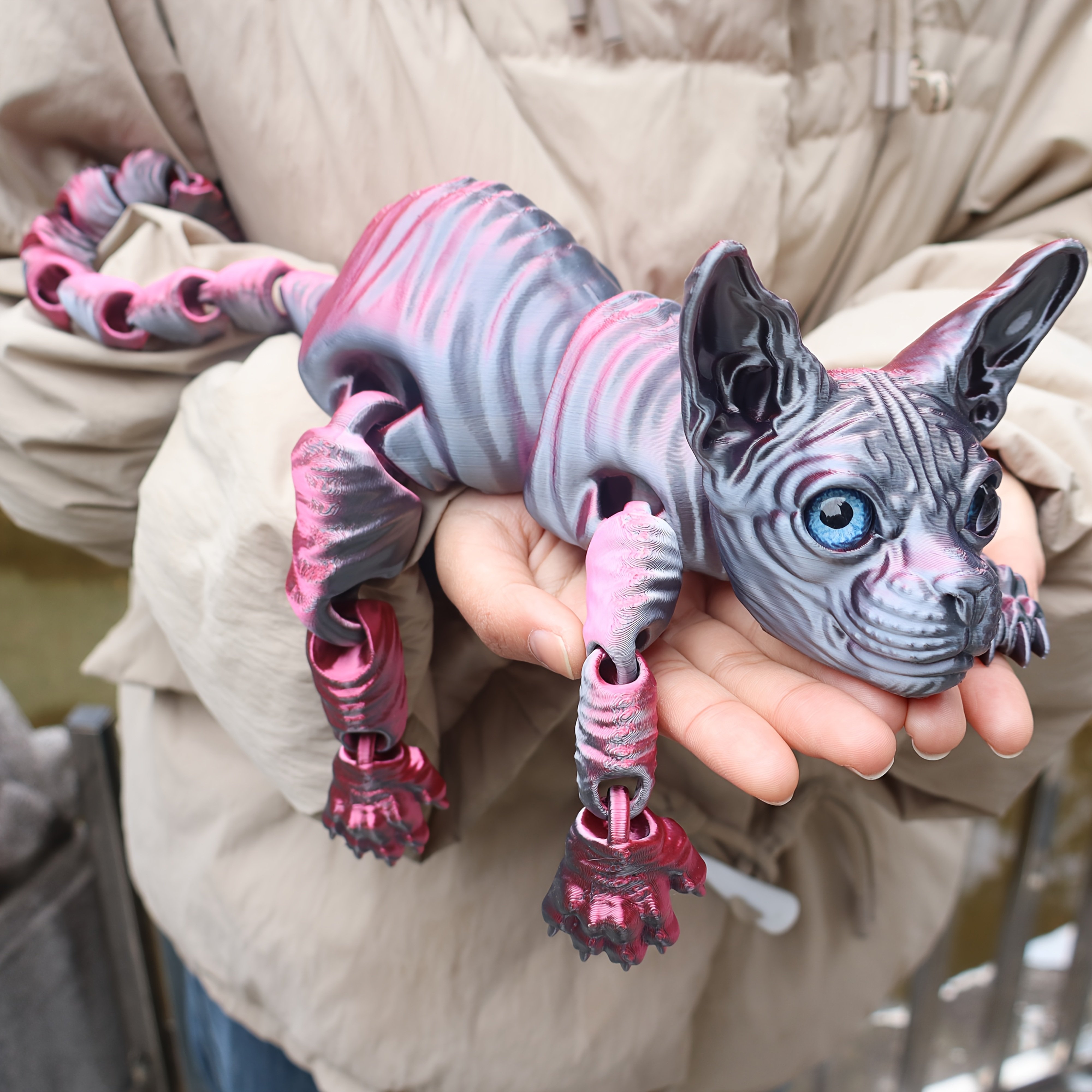 🎁TikTok Last Day Sale - 70% OFF🔥23cm/9.06inch 3D Printed Articulated Cat Figure