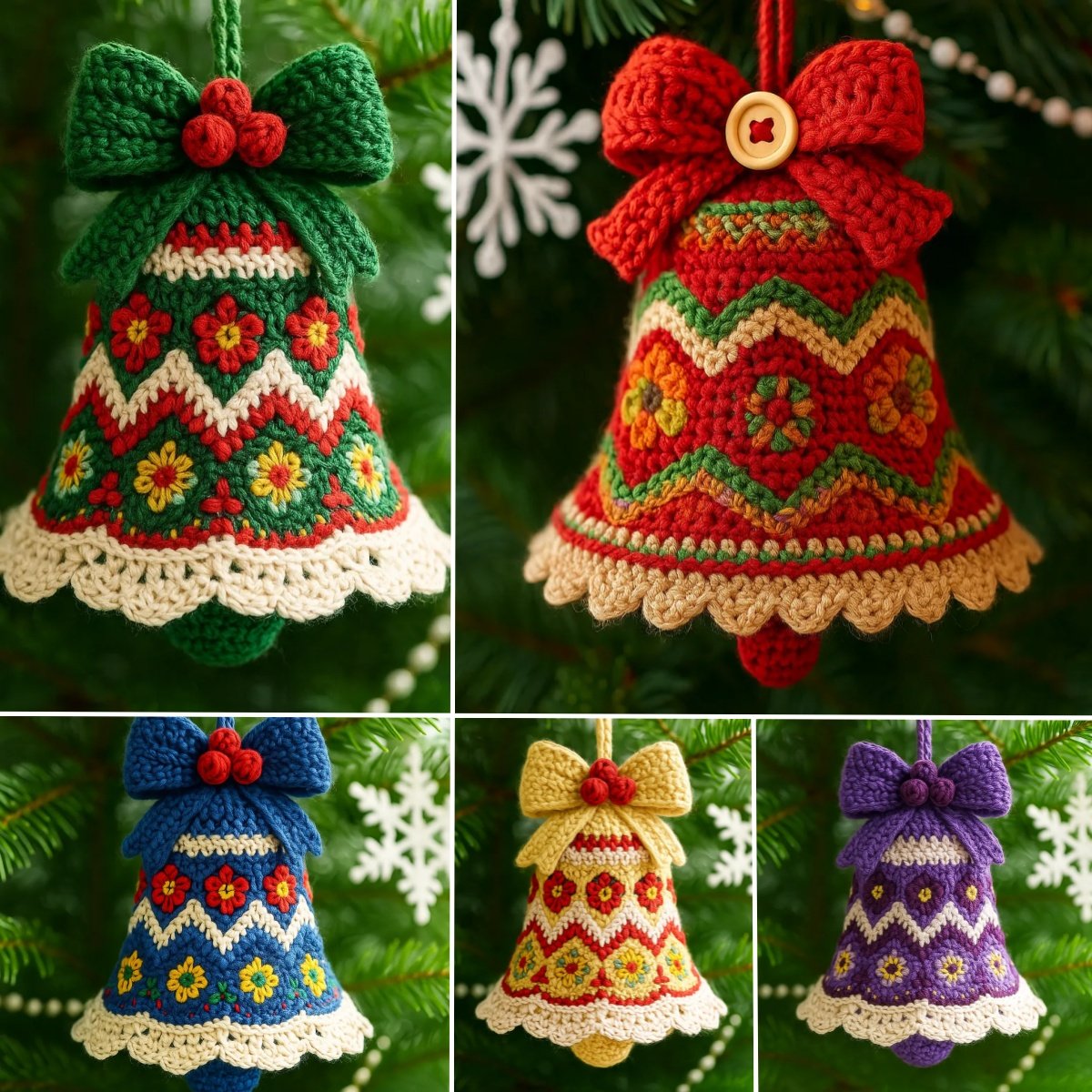 🔥Hot Sale 49% OFF -DIY Crochet Christmas Bell Ornament Kit
