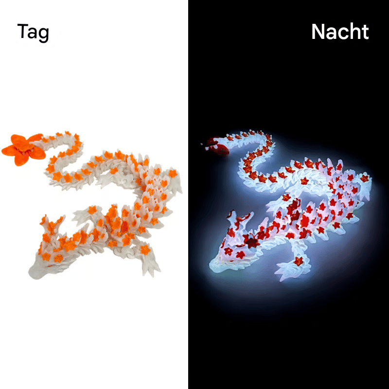 🐉 3D-gedruckter leuchtender Kirschblütendrache